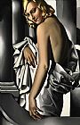 Tamara De Lempicka Famous Paintings - Portrait de Marjorie Ferry